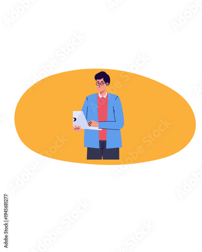 cute and colorful work people stickers