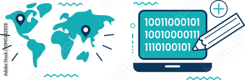 Global connectivity and digital encryption through technology