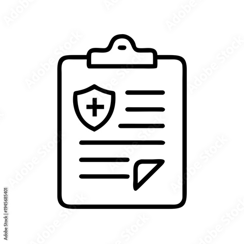 Medical insurance claim form healthcare policy document health record clipboard report application form 