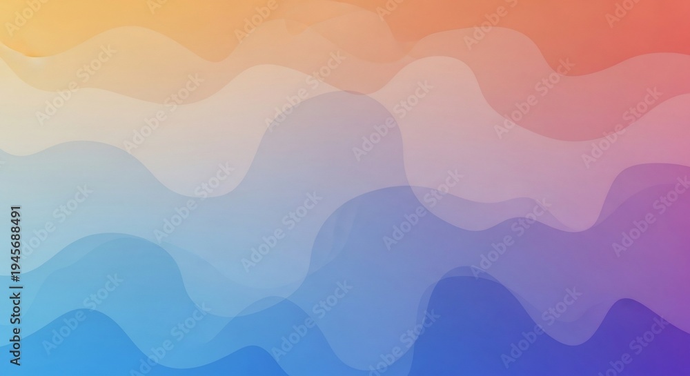 Fototapeta premium Abstract wavy gradient background