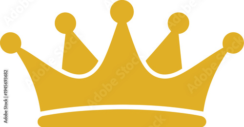 A minimal vector illustration of a tall crown symbol