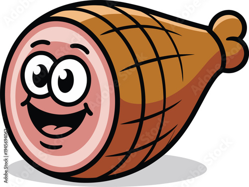 Cute cartoon a illustrator vector ham