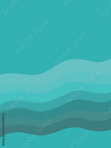 turquoise blue abstract background with waves