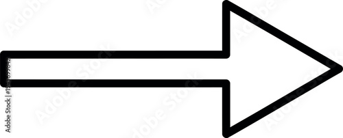 A simple black and white right pointing arrow icon