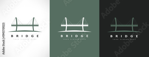 bridge logo vector design. Construction Logo design