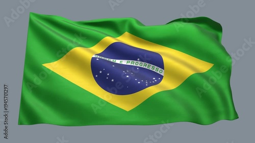 Brazil_Realistic_Flag_animated_Seamless_Loop