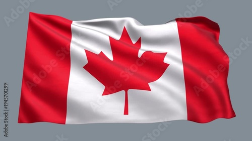 Canada_Realistic_Flag_animated_Seamless_Loop