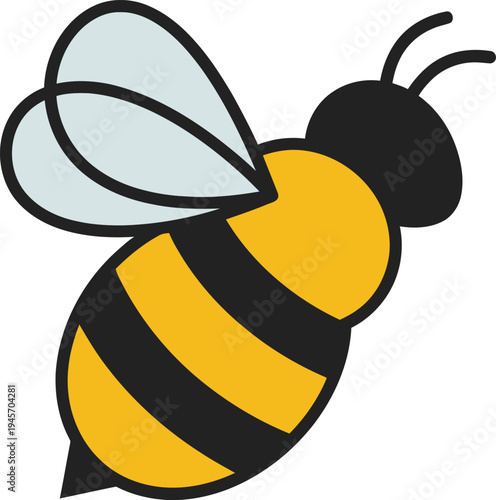 Honey Bee Insect Logo Vector | Nature Farming Honey Design