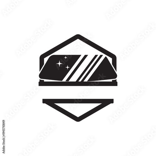logo template for auto glass and tint specialist.