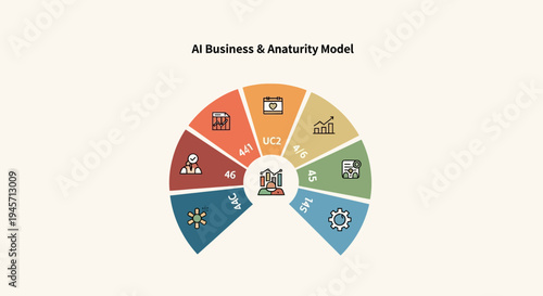 An illustrative framework detailing the progressive stages and strategic development of artificial intelligence within a business maturity model