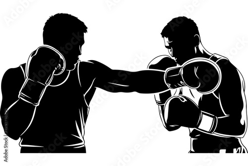 Boxing Match - Two Fighters in Action