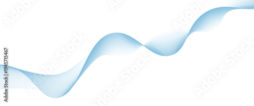 Abstract vector background with blue wavy lines. Blue wave background. Blue lines vector illustration. Curved wave. Abstract wave element for design.