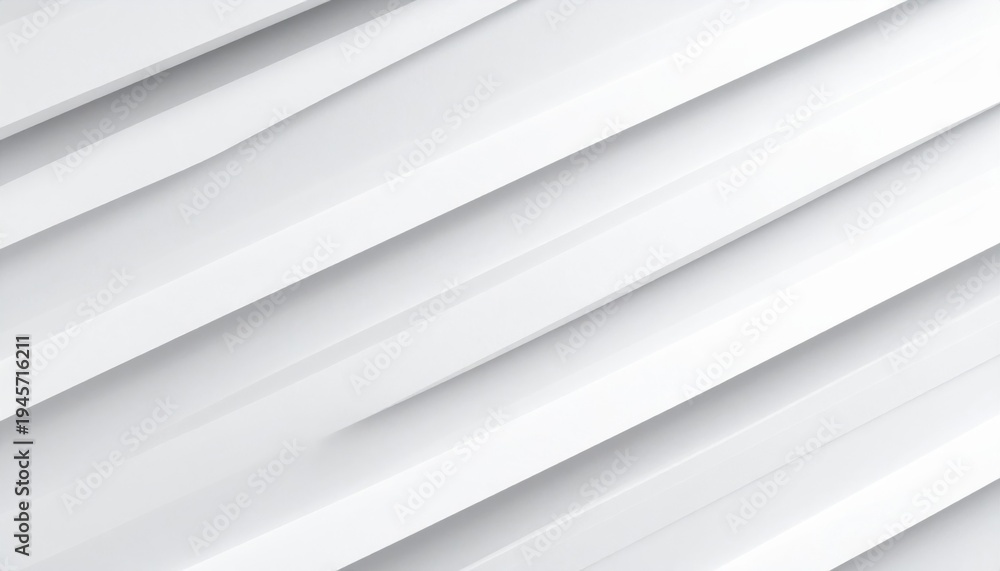 Fototapeta premium Abstract White Stripes with Subtle Shadows on Minimalist Background