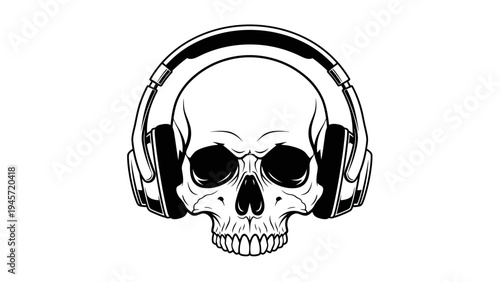 Skull with Headphones: Music, Death, and Modern Culture Icon