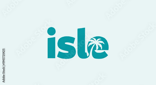Isle Logo with Palm Tree Design Element.