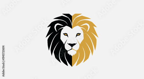 Lion Head Logo Illustration Design Element.