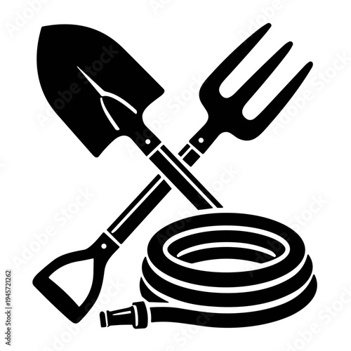 vector illustration of a gardening equipment