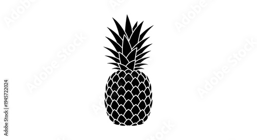 Black and white pineapple fruit.