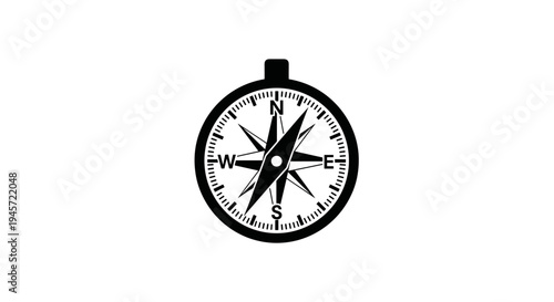 Black Compass Navigation Tool.