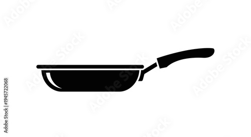 Black frying pan icon.