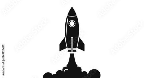 Rocket Ship Launching into Space 2.