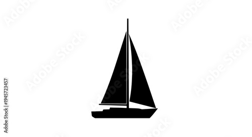 Sailboat Sailing on Water.