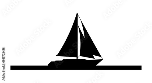 Sailboat on the Water Surface 2.