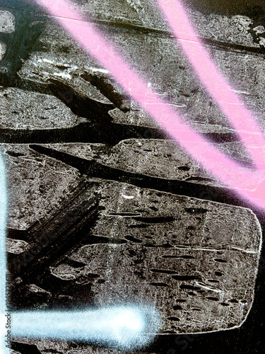 Grunge-infused modern wallpaper frame for a captivating design aesthetic