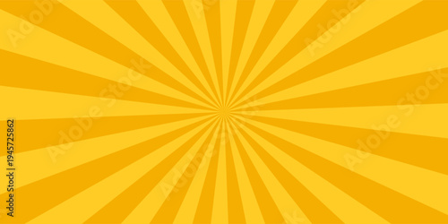 Pop art pattern. Comic background with speech bubble and halftone. Yellow cartoon retro starburst texture with dots. Duotone effect. Vintage gradient banner. Funny superhero print. Vector illustration