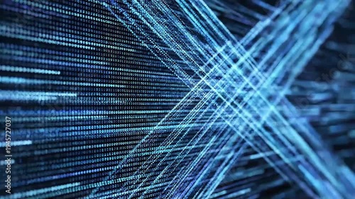 a mesmerizing digital rain of binary code cascades down a dark screen illustrating the complex and interconnected world of data streams high quality professional detailed modern
