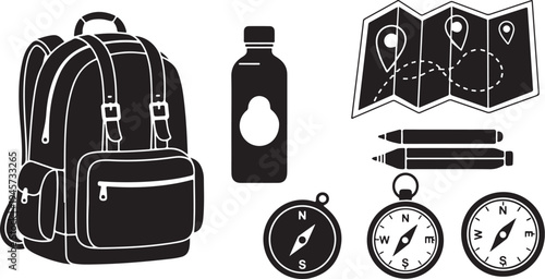 Travel planning and adventure preparation with essential tools