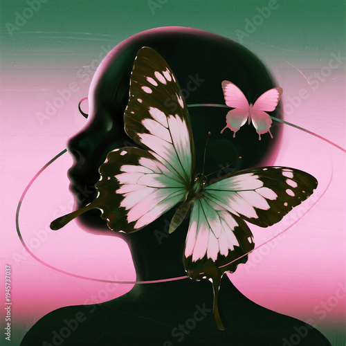 Vibrant butterfly illustrations in pastel tones. Each design has glowing, wispy backgrounds and colorful butterflies, delivering a light, romantic, and magical feel.