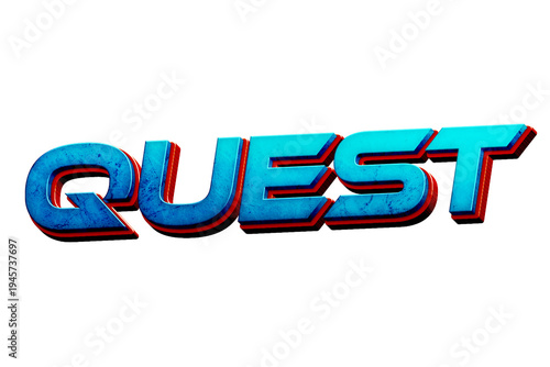 Quest Reaction Text PNG Transparent for Content Creator Thumbnail