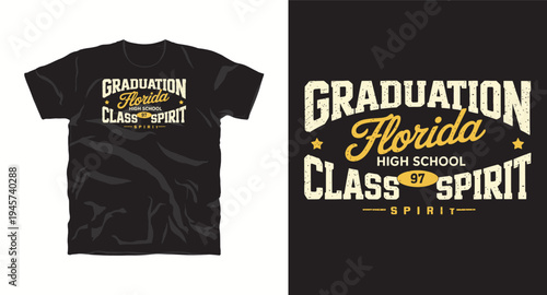 Graduation florida high school class spirit 97 t-shirt design concept for students