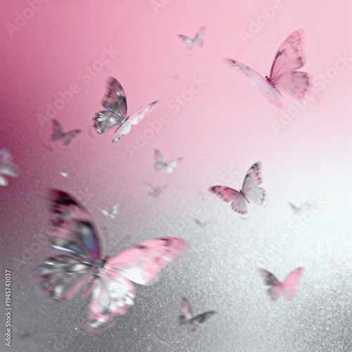 Vibrant butterfly illustrations in pastel tones. Each design has glowing, wispy backgrounds and colorful butterflies, delivering a light, romantic, and magical feel.