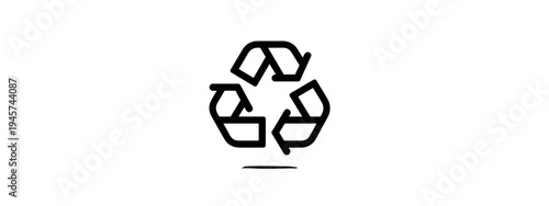 Recycling Symbol Icon Representing Sustainability and Environmental Awareness in Modern Design