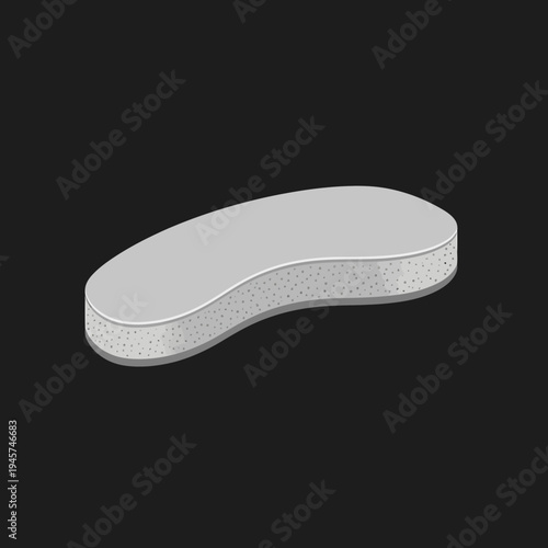 White Orthotic Insoles for Foot Comfort.