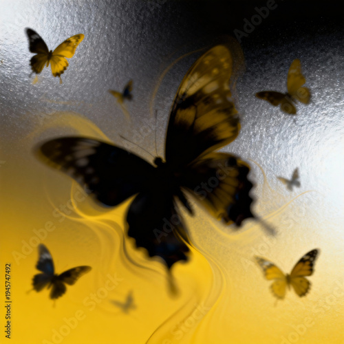 Vibrant butterfly illustrations in pastel tones. Each design has glowing, wispy backgrounds and colorful butterflies, delivering a light, romantic, and magical feel.