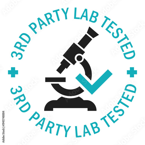 Third party lab tested medical icon