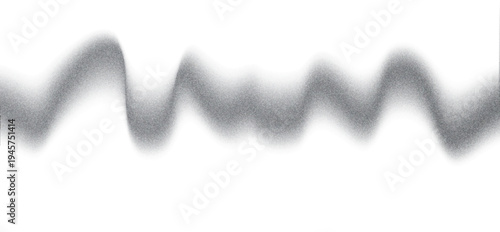 Wavy grain gradient texture. Black stippled flowing line background. Grunge noise dot work wallpaper for banner, poster, brochure. Undulate sandy backdrop with speckles, particles, granules. Vector