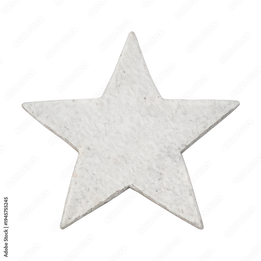 Fototapeta premium PNG Textured white star element