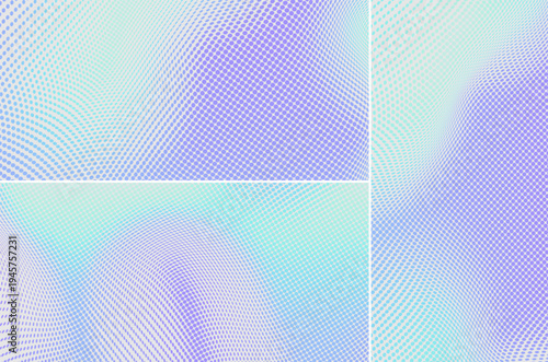 Convex background. Gradient texture. Grid surface. 3D illustration for brochure, poster, cover, card, presentation, flyer or banner.