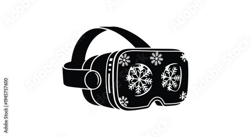 Immersive Digital Winter Wonderland Experience with Advanced Virtual Reality Headset Technology
