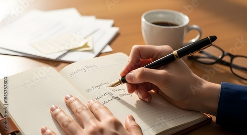 Wallpaper Mural young man writing on a notebook Torontodigital.ca