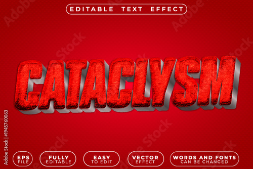  Cataclysm Disaster Chaos Vector Fully Editable Smart Object Text Effect