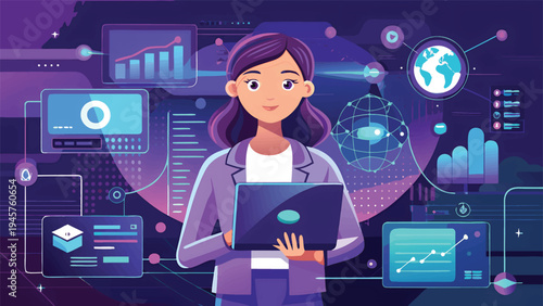 International Girls in ICT Day Women in Technology Data Analysis Global Connectivity.eps