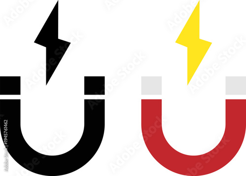 Comparison of magnetized and electrified magnetic fields in horseshoe magnets