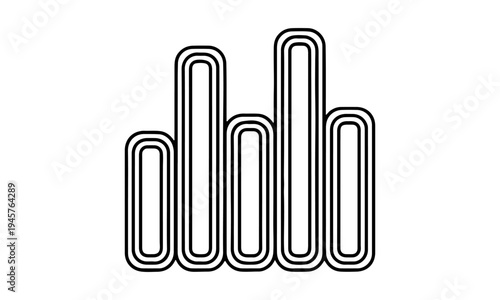 Simple Financial Statistics Chart Symbol