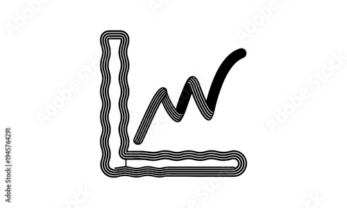 Analytics Dashboard Bar Chart Line Icon