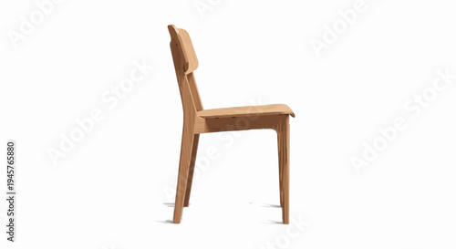 Modern Minimalist Wooden Chair with a Sleek and Ergonomic Design for Contemporary Living Spaces